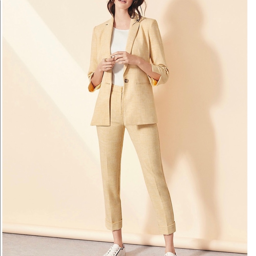 Ann Taylor-Crosshatch Long Blazer NWT